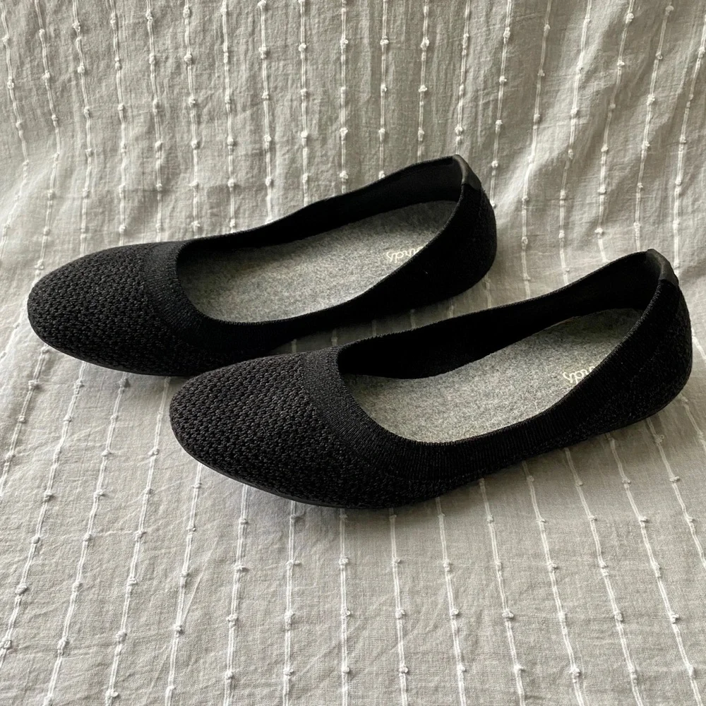 Black Tree breezer Allbirds ballet flats - size 9 - Picture 2 of 7